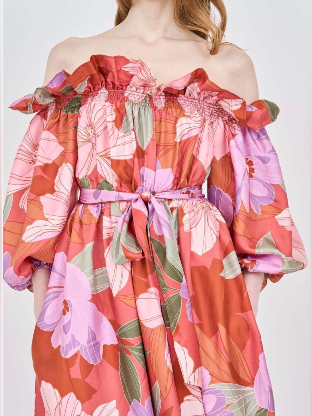 Christy Lynn EUC Women’s Size Medium Catalina Maxi Dress Hibiscus Floral Print